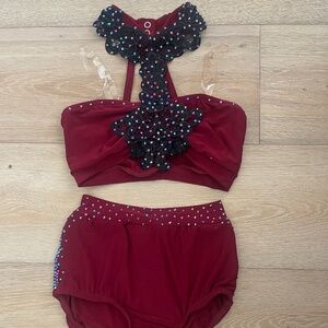 Kelle Child Large Maroon Costume